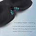 Lonfrote Deep Molded Sleep Mask, with Ear Plug and Carry Pouch Lightweight & Comfortable Eye mask, Super Soft Material (Black)