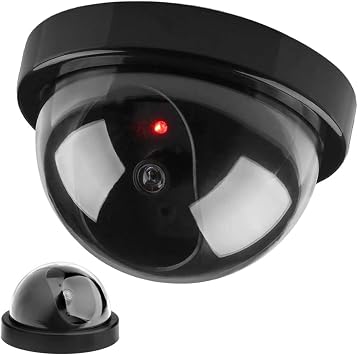 LOREX Robotix RB-SK04 Deterrent DOME Camera + Attention Cameras Tag on Recording - Fake Camera