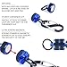 M MAXIMUMCATCH Maxcatch Magnetic Fly Fishing Net Release Holder Retractor with Carabiner Clip and Lanyard (Blue+Retractable Coil, 1 Pack)