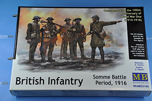 Masterbox !!!New!!! British Infantry, Somme Battle Period, 1916 1/35 Master Box 35146 #TOP1