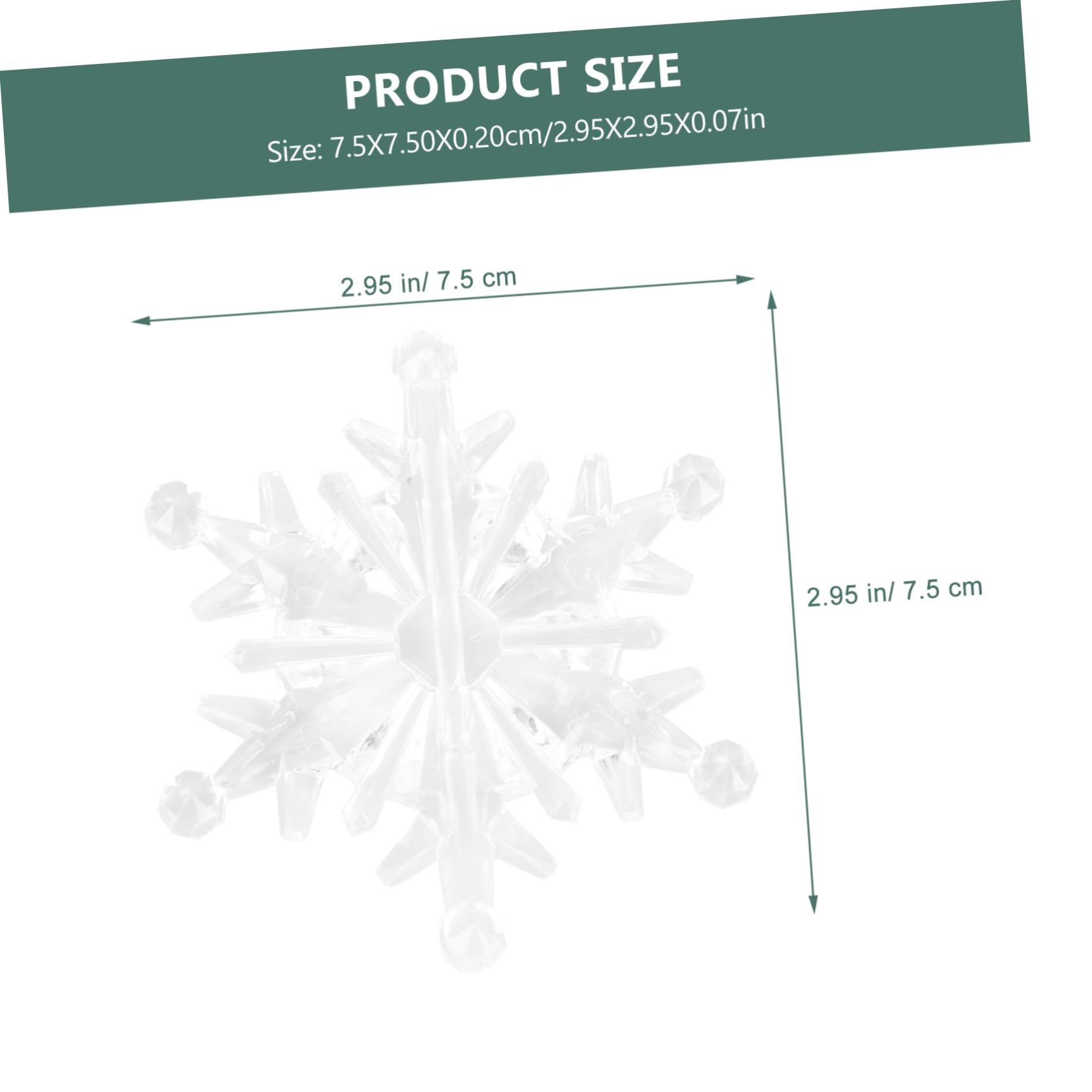 IMIKEYA 80 STK Schneeflocke Aus Plastik Klare Ornamente Weihnachtliche Dekoration Christbaumschmuck Schneeflocke Zum Aufhängen An Der Wand Weihnachtsbaum Hängende Transparent