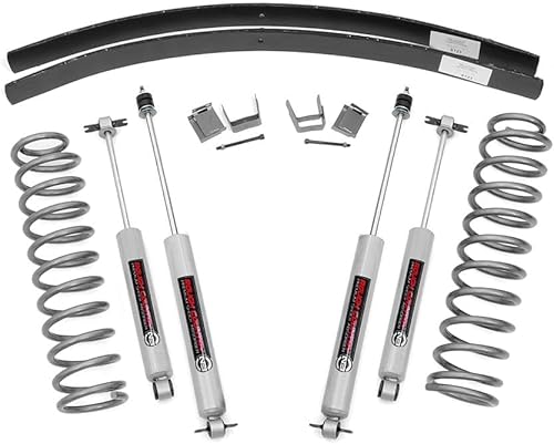 Miniatura 1 de Rough País 670 N2 3 pulgadas Suspensión Lift Kit wPremium n2.0 golpes para Jeep 84 01 Cherokee XJ 4 WD