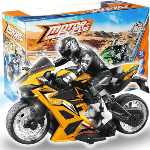 Liberty Imports RC Stunt Bike (Yellow)