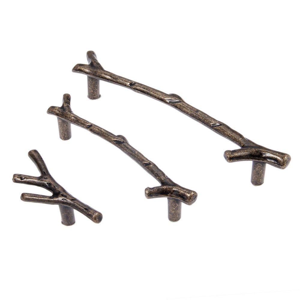 Stück Moderne Minimalistische Kreative AST-Zuggriffe für Küchenschränke Kleiderschränke Und Kommodentüren Möbeldekorationszubehör (Lochabstand 128 mm)