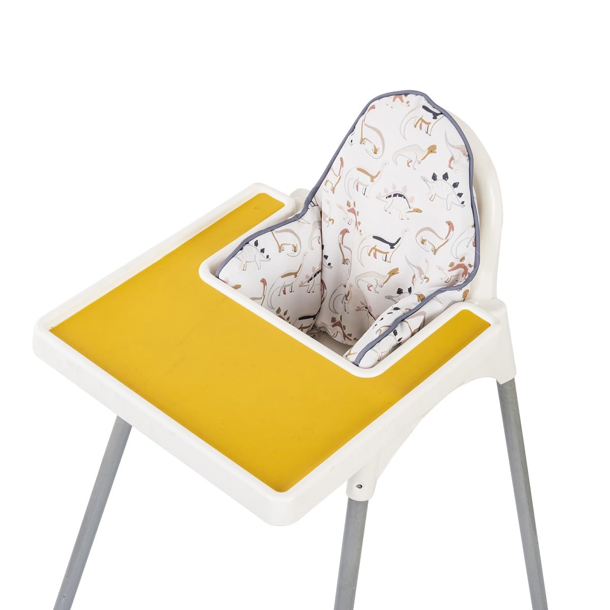Dadouman Inflatable Supporting Cushion for IKEA High Chair, Baby High Chair Cushion with Colorful Printing, Inflatable Cushion Included(Dinosaurs)