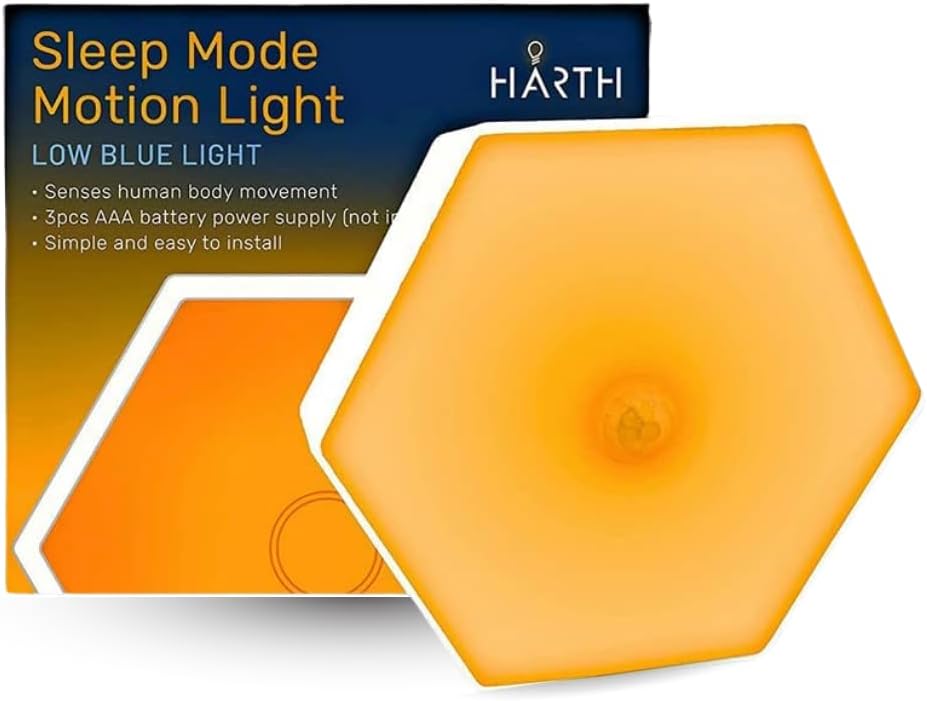 Stick on Led Motion Sensor Night Lights I Motion Sensor Light Indoor & Outdoor Led Battery Powered Lights I Battery Operated Lights for Bedroom & Bathroom, Stair Indoor & Under Cabinet Lighting