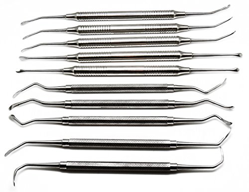 Dental Sinus Lift 10 Pieces Bone Implant Osteotomes Elevators Double Ended Instruments #TOP1