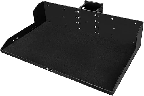 Proaim Bandeja de estación de trabajo Alpha para portátil y estuche. para soportes en C o cualquier poste con diámetro. Rango de 1.496 in-1.969 in