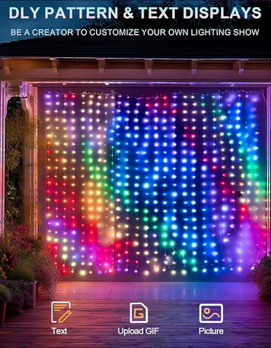 Dazzle Bright 300 LED Curtain String Lights - Image 4