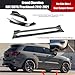 Car Side Skirt Extension Splitter A Pair Compatible for Jeep Grand Cherokee SRT/SRT8/Trackhawk 2012-2021 Plate Lip Bumper Winglet Body Kit(Matte Black Skirt)