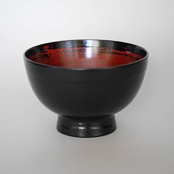 角偉三郎作　外根来塗合鹿椀 Amazon.co.jp: 輪島塗 角 偉三郎 「合鹿碗 内根来・外根来」 五