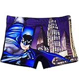 alles-meine.de GmbH Badehose / Badeshorts - Batman - Größe 4 bis 5 Jahre - Gr. 110 bis 116 - für Jungen Kinder Badepants - Boxershorts Shorts mit Bein - Pants - Badeshort - Bruce..