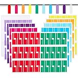 600 Cable Labels, JIQEZNL 20 Sheets Waterproof Cord Label for Electronics, 10 Colors Printable Wire Labeling Tags for Ethernet and Network, Write on Labels for Cable Organize