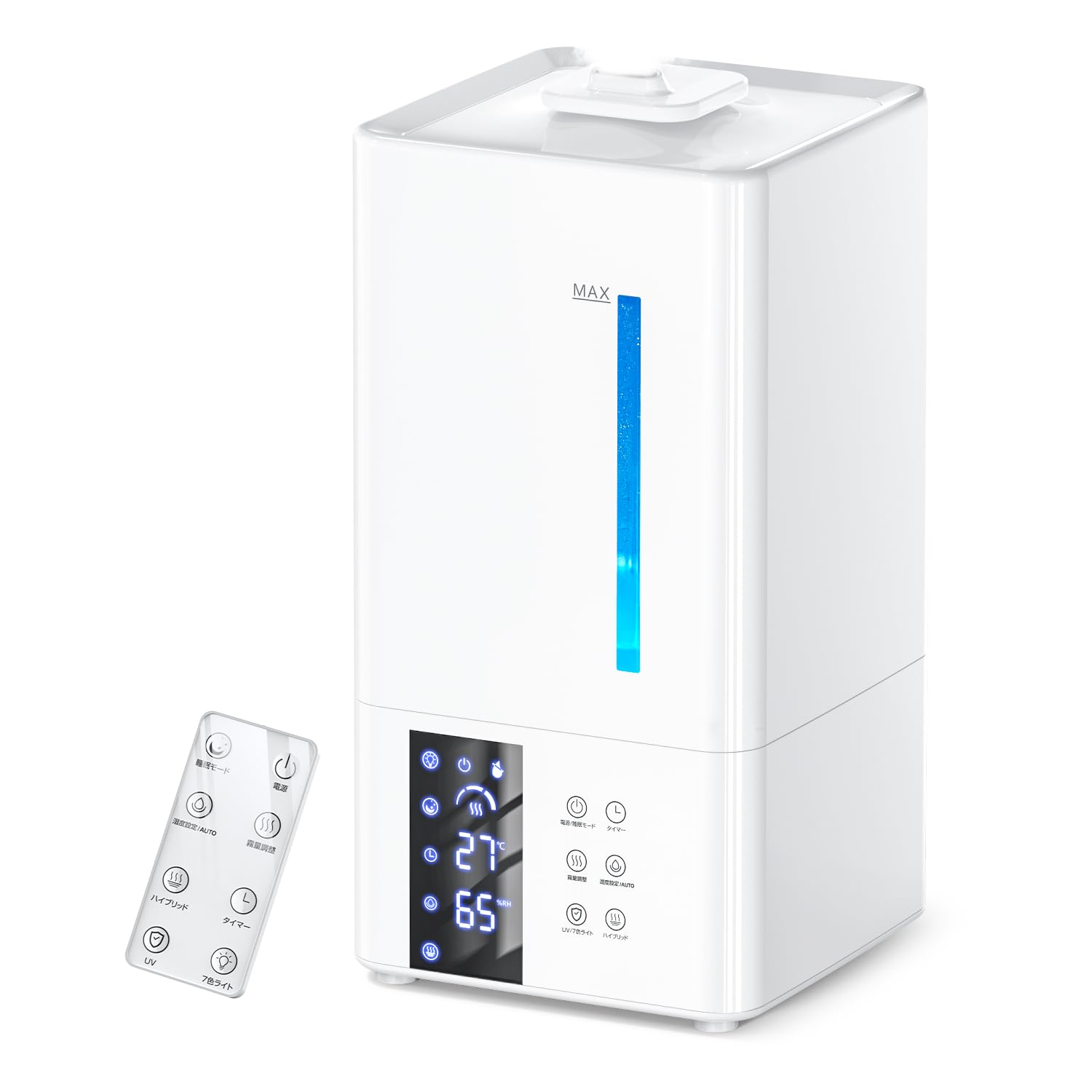 Amazon.co.jp: 【2025プレミアム新モデル・加熱式×5重除菌】 加湿器 大