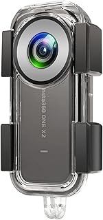 Waterproof Housing Case for Insta360 ONE X2, Underwater Dive Protective Shell 40M (131ft) with Bracket Accessories