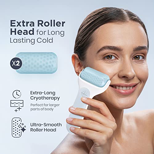 Eli With Love Ice Roller For Face Premium Facial Ice Roller With Jade Gua Sha - Carry Case And 2X Rollers For Long Lasting Cold - Eye Roller For Puffy Eyes & Cold Massage (Ice Roller + Gua Sha) #TOP7