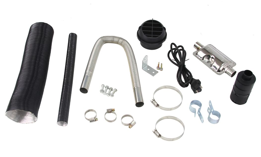 IMJ-Global Riscaldatore d’Aria Stufa Portatile | a Diesel Gasolio | 12V/230V | Potenza 8 kW | 15x39x18 cm | con Telecomando | per Roulotte Auto Garage Magazzini Abitazioni