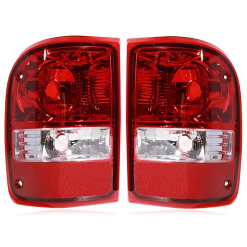Tail lights Assembly Compatible with 2001-2011 Ford Ranger Left and Right OE Style Rear Light Taillights Replacement for 6L5Z13405AA 6L5Z13404AA