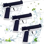 DIELOVEHUA 3 Pcs Pistola de Agua Niños, Mini Pistolas de Agua con Alcance Largo 10m, Pistola de Agua Juguete, Plástico para Niños y Niñas