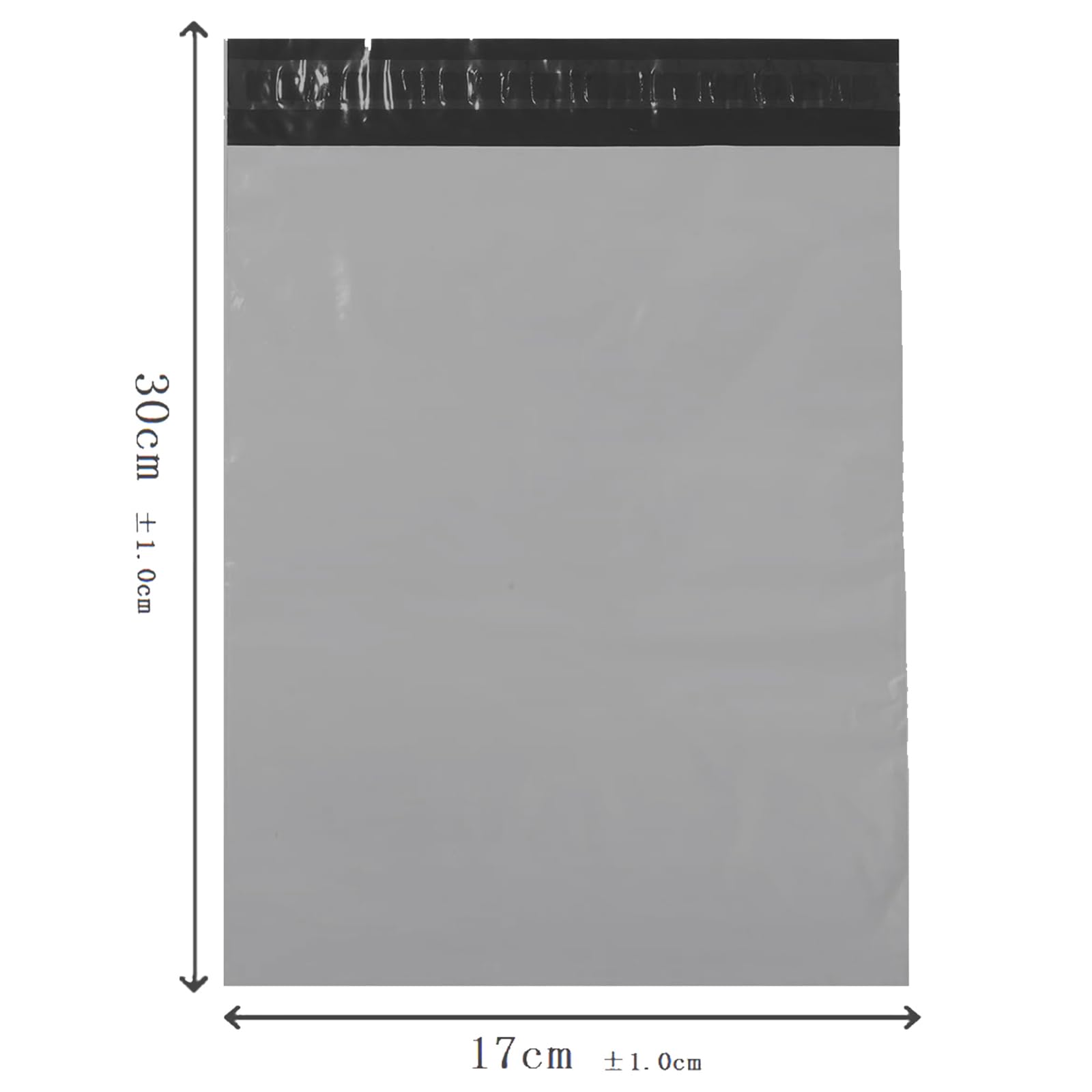 NOVAGO-(Lot de 500) Petits Sacs d'expédition plastique 17 x 30 cm Sachets Enveloppes pochettes plastiques résistant ultra léger