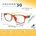 Prospek Blue Light Glasses for Kids, High Optical Quality Clear Lenses, ACTION. Computer Blue Light Blocking Glasses for Children 5-12y.o