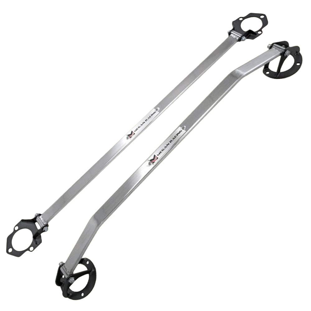 Megan Racing Front & Rear Upper Steel/Aluminum Aluminum Race Spec Strut Bar (MR-SB-LI01FU-1P) (MR-SB-LI01RU-1P)
