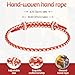 Bracelet for Men and Women, Adjustable Kabbalah Braided Bracelet，Good Lucky Lucky Fashion Red/Blue Handmade Wrist rope