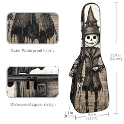 Waterproof Oxford Cloth Ukulele Bag Fairy with Bird and Flower Durable & Stylish Ukulele Case with Storage Halloween Pattern Print - Les Beatles, Paul McCartney, John Lennon, RIngo Starr, George Harrison Waterproof Oxford Cloth Ukulele Bag Fairy with Bird and Flower Durable & Stylish Ukulele Case with Storage Halloween Pattern Print – Image 4