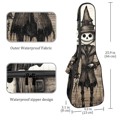 Waterproof Oxford Cloth Ukulele Bag Fairy with Bird and Flower Durable & Stylish Ukulele Case with Storage Halloween Pattern Print - Les Beatles, Paul McCartney, John Lennon, RIngo Starr, George Harrison Waterproof Oxford Cloth Ukulele Bag Fairy with Bird and Flower Durable & Stylish Ukulele Case with Storage Halloween Pattern Print – Image 5