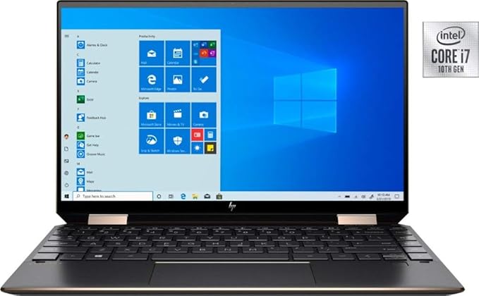 HP Spectre X360 2020 GEM Cut Intel i7-1065G7 13.3 inches FHD Touch Laptop with 16GB RAM, 512GB SSD, Bang & Olufsen, Fingerprint Reader, HP Stylus, Nightfall Black, Windows 10 Pro