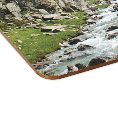 Napperons de table souples en liège anti-rayures motif Pyrénées - 4