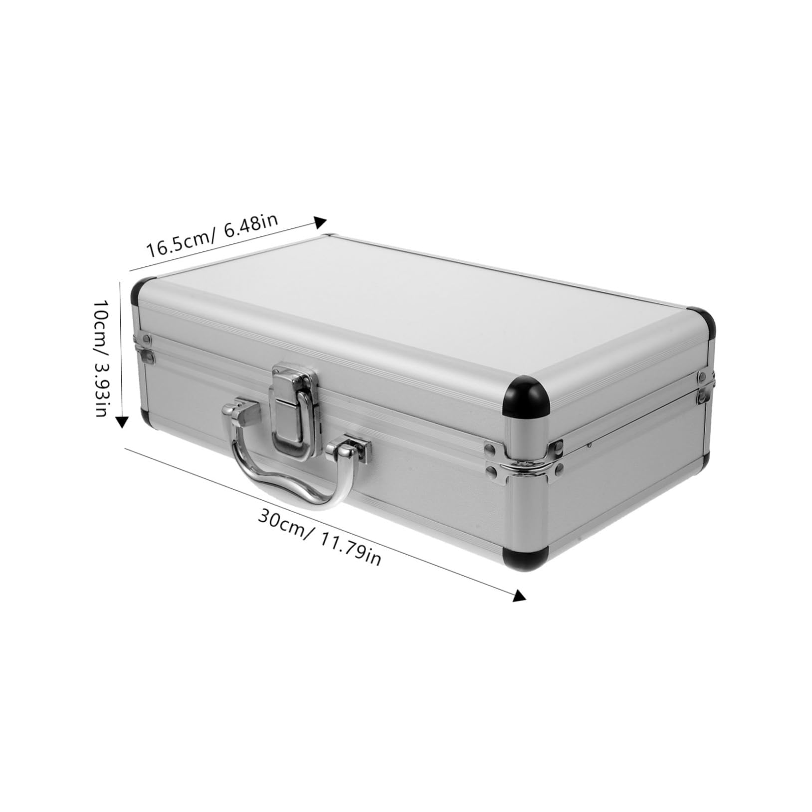 Caja Multiusos de Aleación de Aluminio Cerradura, Maletín Portátil para Medicamentos y Piezas, Gran Capacidad Diseño de Asa para Uso en Garaje o Negocio