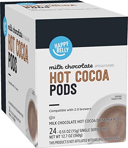 Comparison: Best Keurig For Hot Chocolate 6 Happy Belly Hot Cocoa Pods, Milk Chocolate, 24 Count