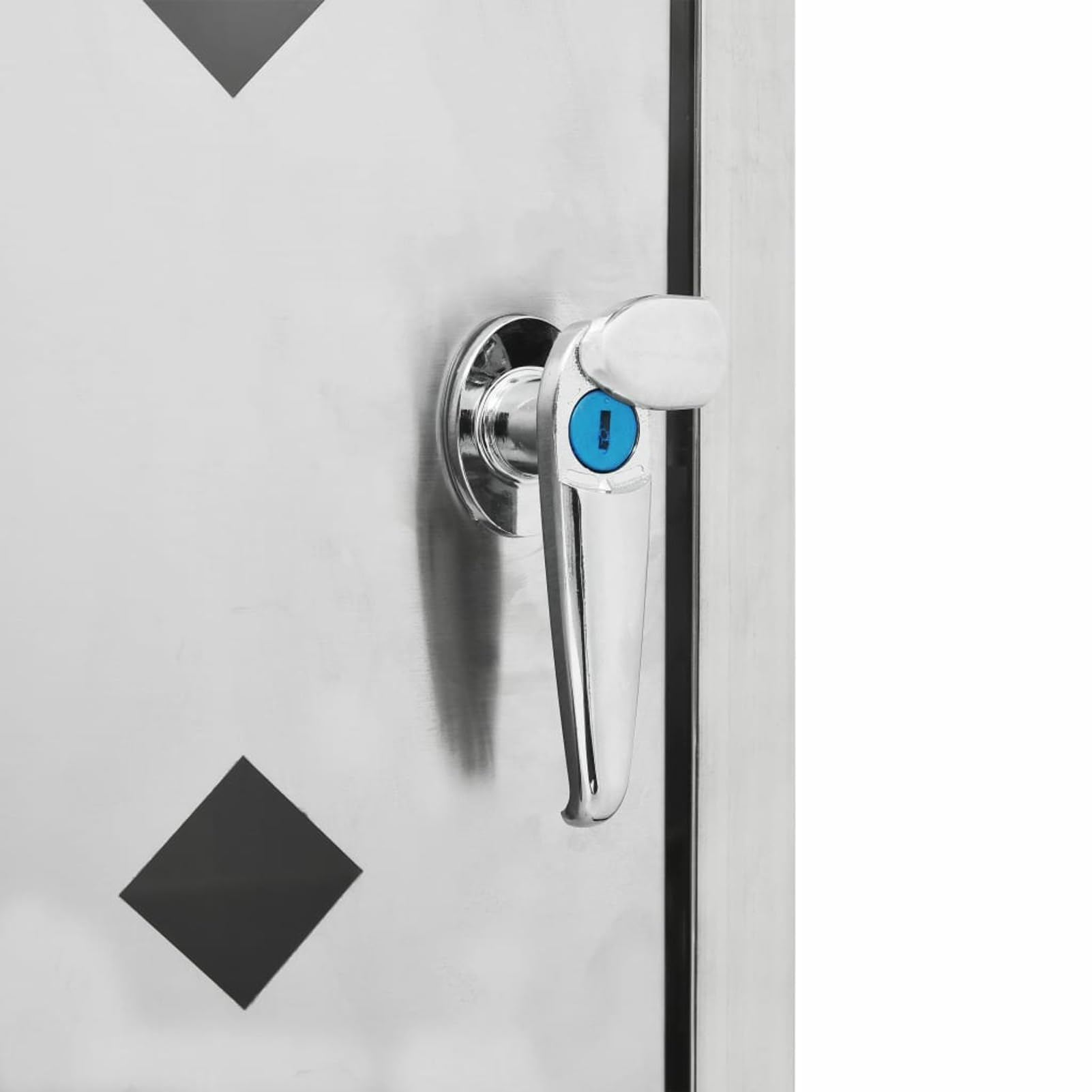 Homgoday Dekoracja Pojedynczy kosz na śmieci 240 l ze stali nierdzewnej, szopa ogrodowa szopa narzędziowa ogród domek ogrodowy domek ogrodowy, schowek zewnętrzny