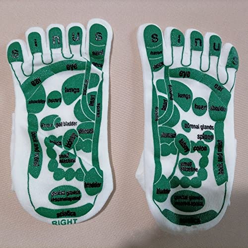 White Reflexology Socks Set4