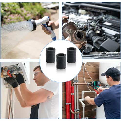 40 STK Flachdichtungen Dichtung, 1/2 Zoll Dichtungsringe, Gummidichtungen Sanitär 1/2 Zoll, Wasserhahn Dichtungen, Duschschlauch Unterlegscheiben, Duschkopf Waschbecken O-Ringe Gummi.