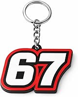 Chatelet 67 Viral Number Keychain - Minimalist Trend Bag Charm & Keyring for Backpacks, Made in USA