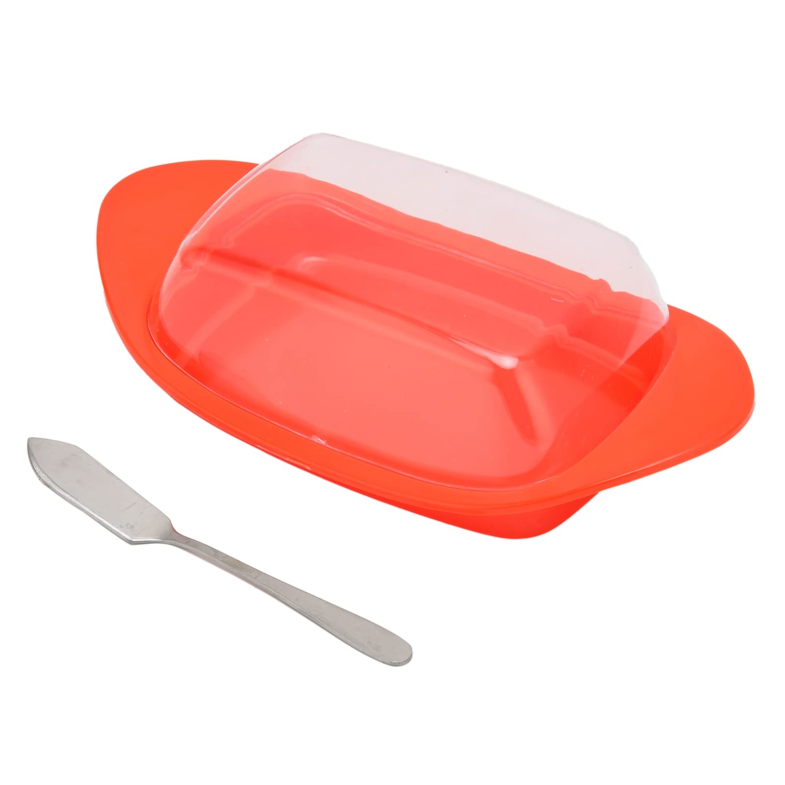 Burriera In Acciaio Inox Con Coperchio - Formaggera Classica 19x12.5 Cm - Contenitore Per Burro E Formaggi Da Tavola