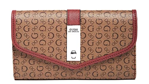 Carteira Cedar Flap, Guess, Feminino, Preto Estampado, Un