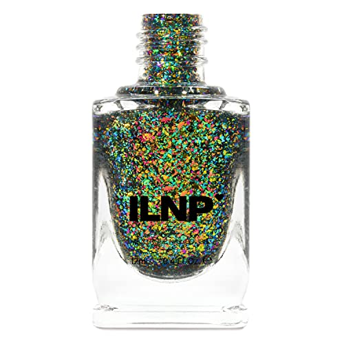 Image of ILNP Ferris Wheel - Green, Gold, Blue, Red, Purple, Pink Ultra Chrome Flakie Nail Polish