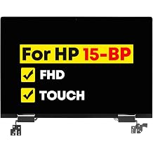 15.6" LCD Screen Replacement Full Top Complete Assembly for HP Envy X360 15M-BP111DX 15M-BP112DX FHD 1920 * 1080 Touch Silver