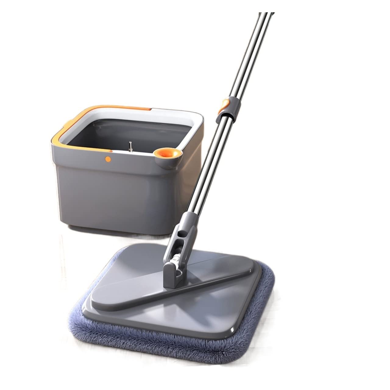 Juego de fregona y cubo giratorios Spin MOP y cubo con ajuste de la preparación de la cabeza de la microfibra, los suministros de limpieza for el hogar for las baldosas de madera de mármol Fregonas de