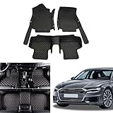 💪【MATERIAL】Die Automatte besteht aus fünf Schichten heißgepressten umweltfreundlichen Verbundwerkstoffen. Die Oberfläche is kratzfestes, verschleißfestes Leder mit guter Textur. Die zweite Schicht ist hochdichter Gedächtnisschwamm mit hoher Elastizität. Die dritte Schicht ist hochwertiger Vliesstoff mit guter Haftung. Die vierte Schicht besteht aus XPE-Material. Die rutschfeste Unterschicht passt eng zum originalen Autowildleder und bewegt sich nicht nach Belieben.