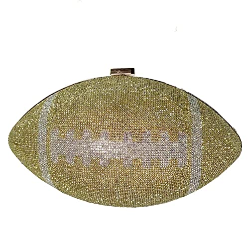 BEILAIDISI Damen-Clutch in Fußballform, Strass