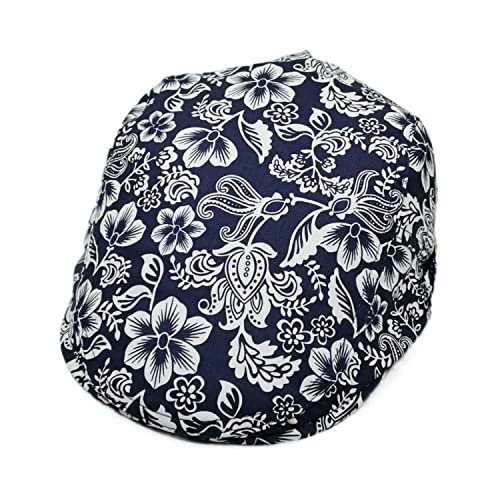 Soultopxin Womens Plaid Flat Cap Mens Ivy Gastby Cabbie Cap Unisex Cotton Newsboy Cap (Style022-Bw) #TOP2