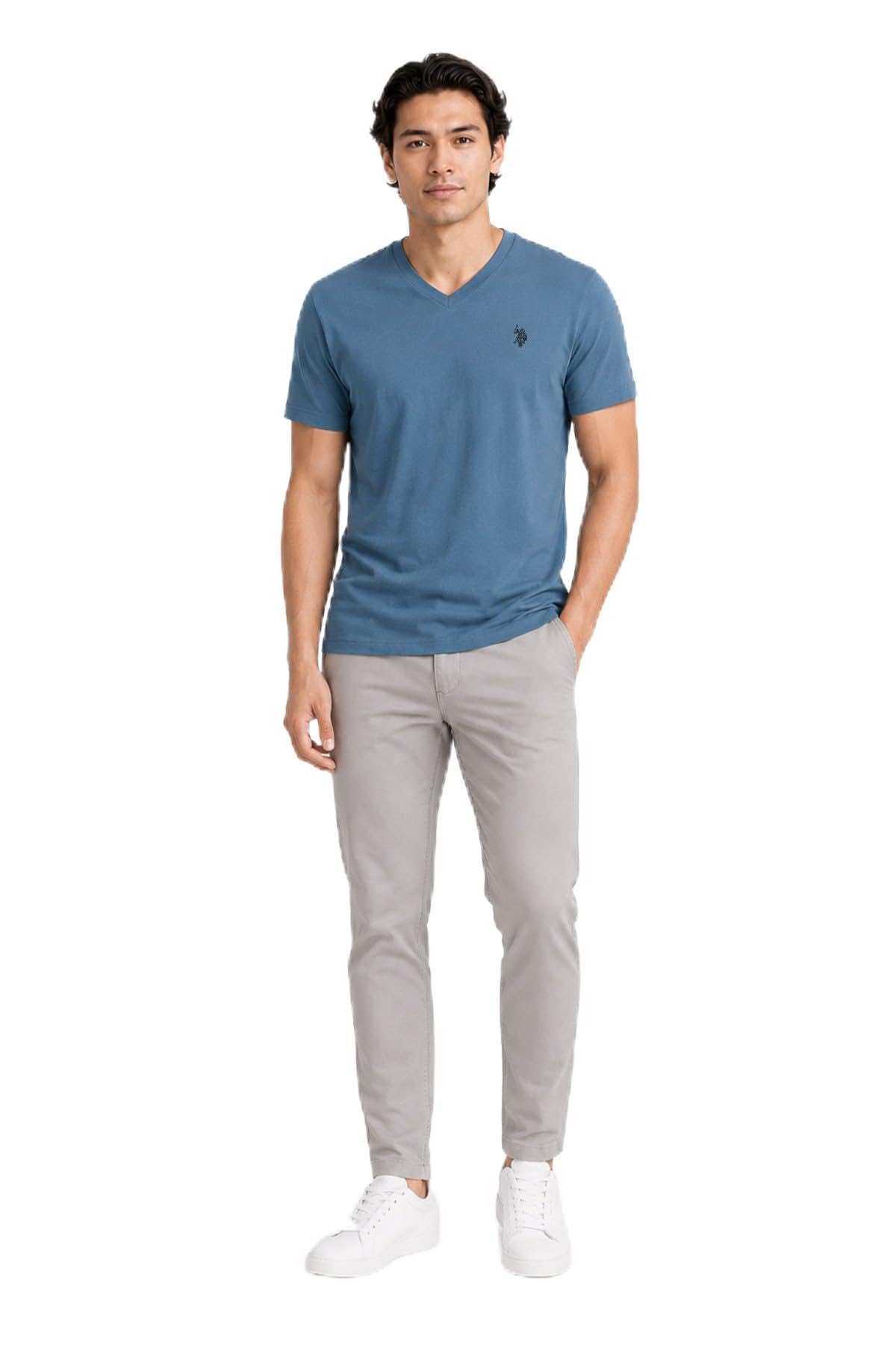 U.S. Polo Assn. Men's Solid V‑Neck T-Shirt