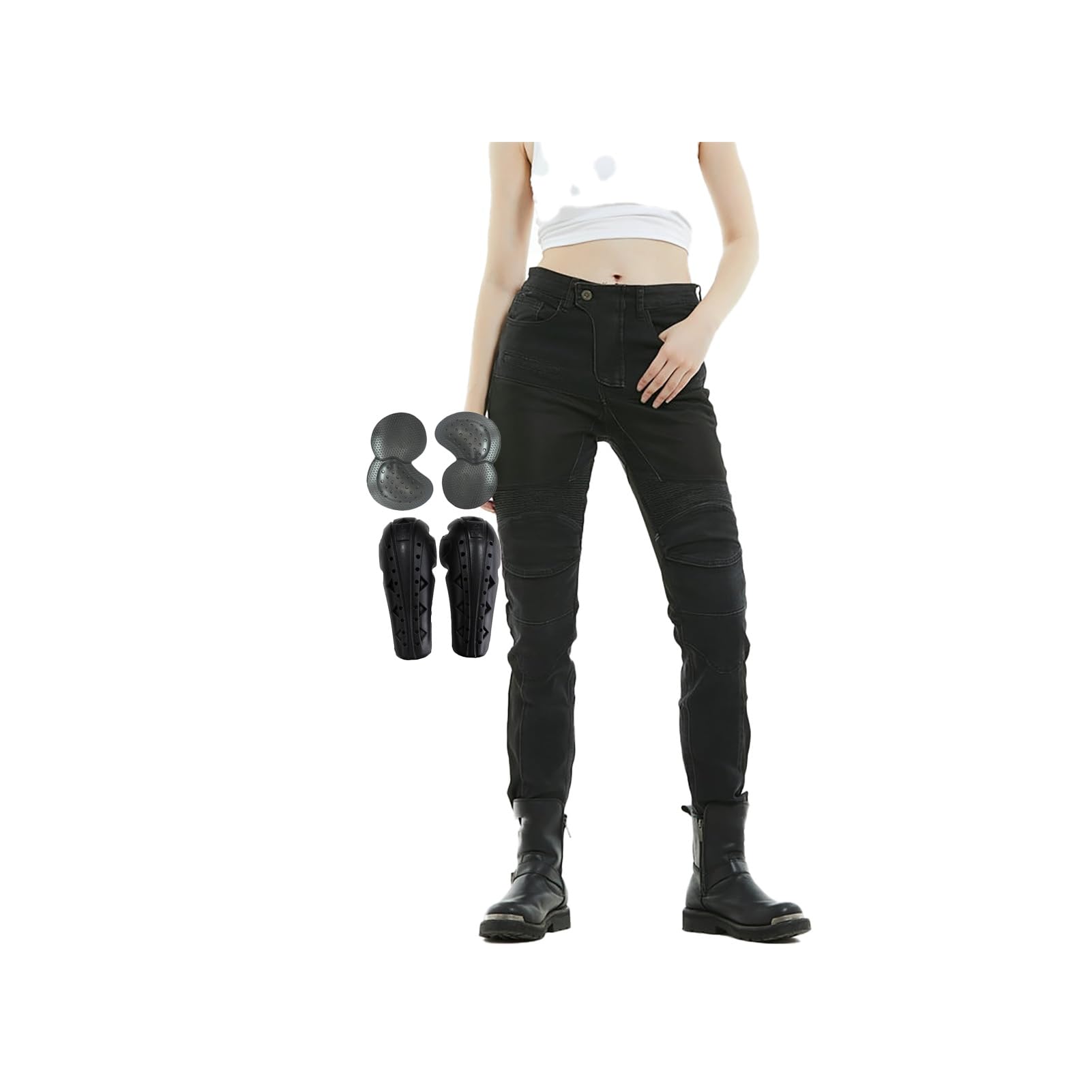 Pantaloni Da Moto Con Armatura Rimovibile Jeans Equitazione | Aramidica Leggera for I Viaggi In Città