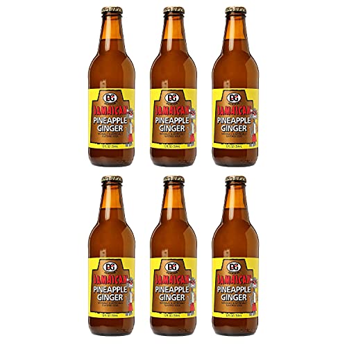 DG Genuine Jamaican Pineapple Ginger (6 Pack, Total of 72fl.oz)