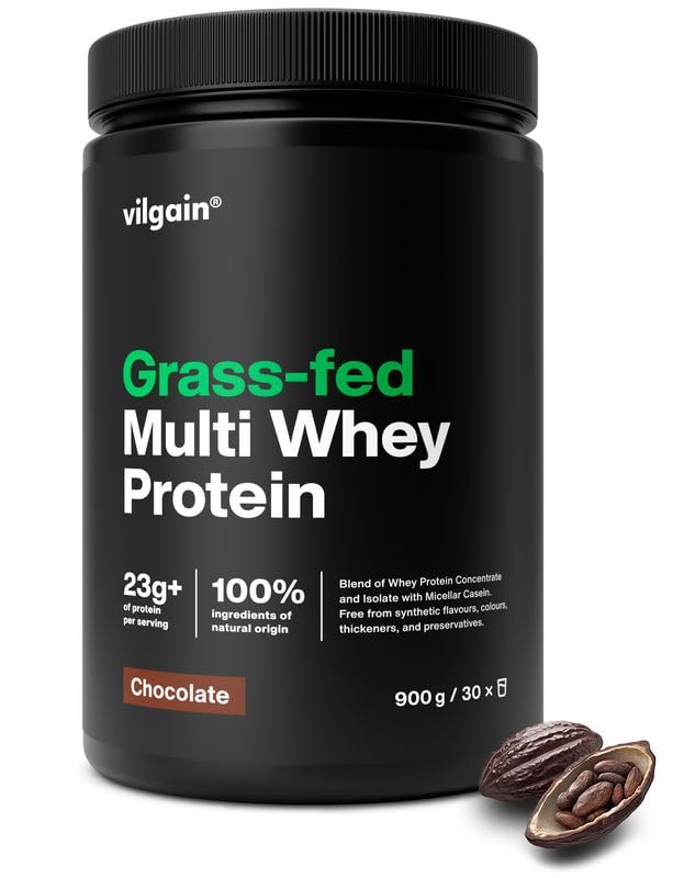 Vilgain Multi Whey Protein Mehrkomponenten Eiweißpulver - 900g Schokolade