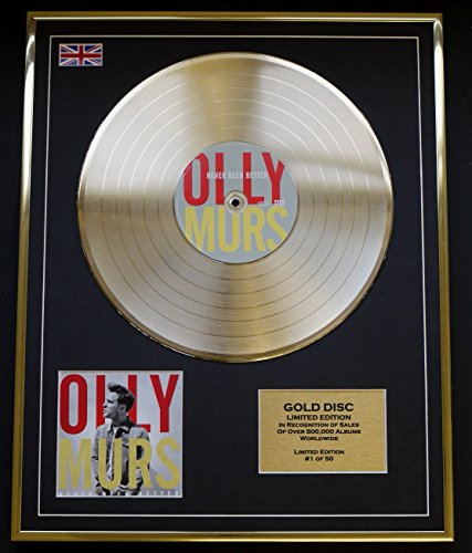 OLLY MURS/Cd Gold Disc Record Limited Edition/NEVER BEEN BETTER